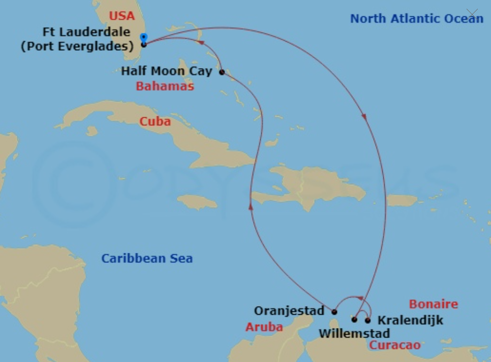 Holland ABC Cruise - Dohrn Travels Holland America 9 nights Caribbean Cruise ABC Islands