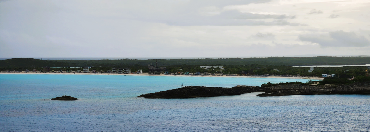 Half Moon Cay - Dohrn Travels Scenic beach view of Half Moon Cay, Bahamas – private island cruise destination with crystal-clear waters