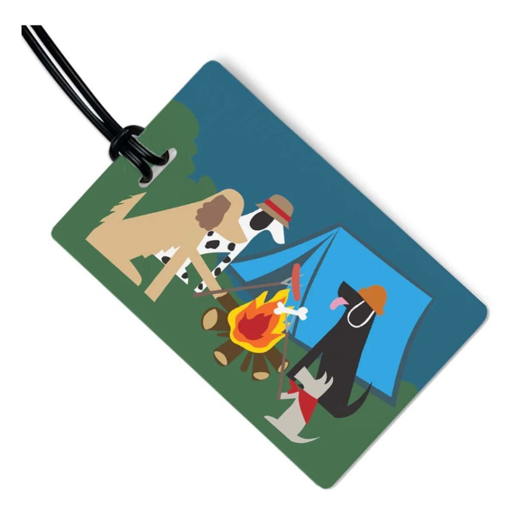 Bright luggage tags for easy holiday travel ID