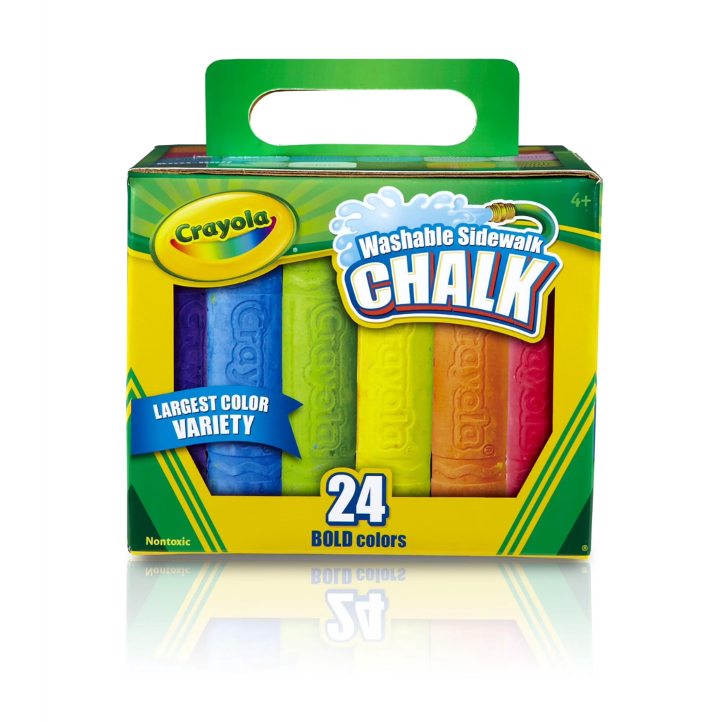 Sidewalk chalk set for creative holiday play