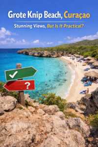 Grote Knip Beach Curaçao overview showing turquoise water and beach access