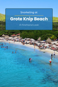Grote Knip Beach snorkeling conditions and shoreline in Curaçao